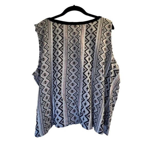 Sale Reitmans Women’s Tank Top 3X Split Neck Gray Black Pink - Picture 11 of 13